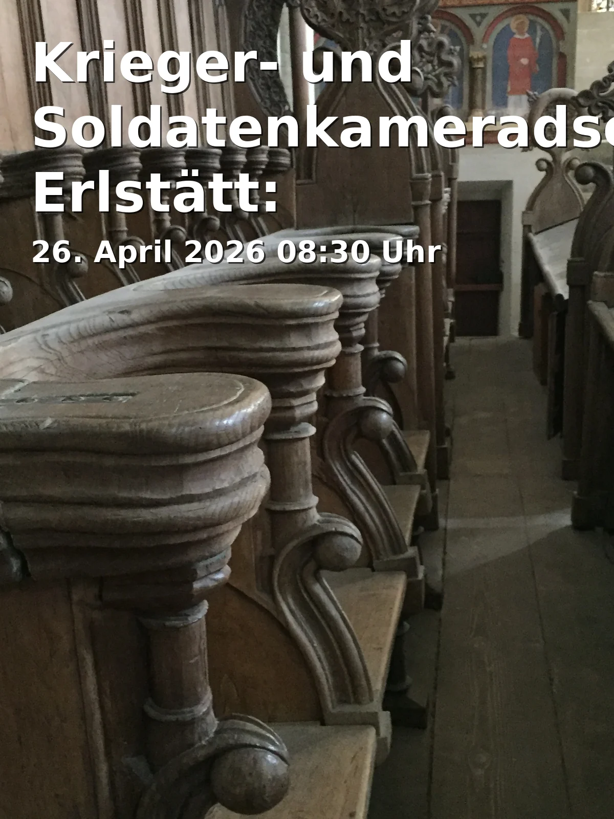Event: Soldiers' and Veterans' Association Erlstätt: Annual General Meeting with Church Service