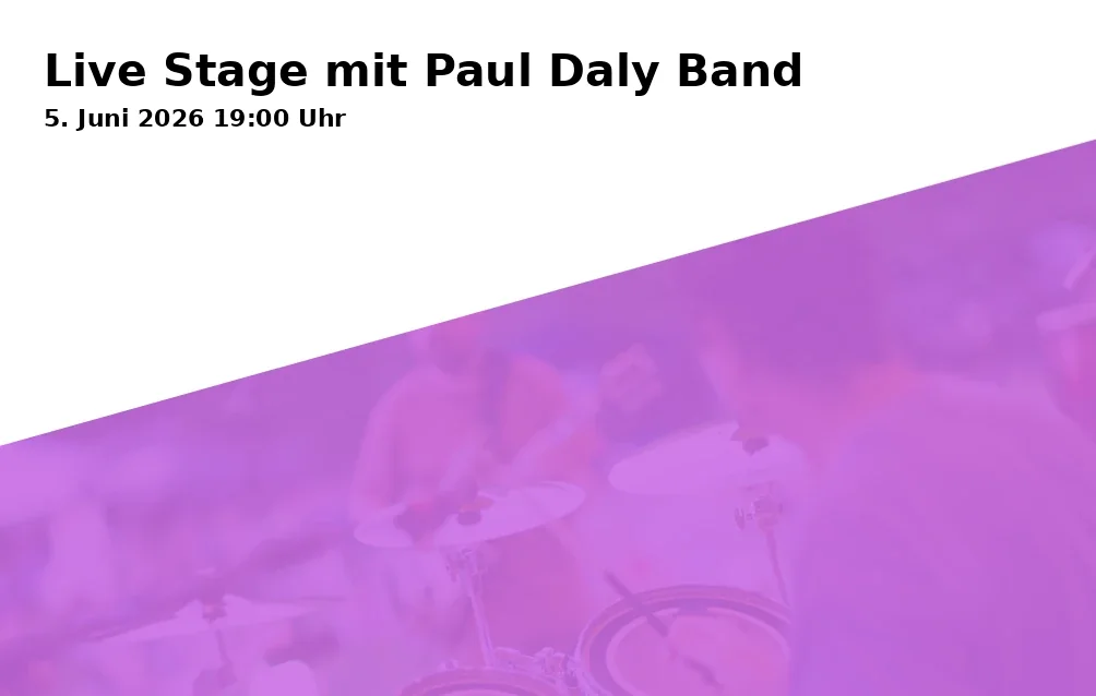 Event: Live Stage mit Paul Daly Band in Hinter der Bahn 9 b, 92637 Weiden in der Oberpfalz on 5. Juni 2026