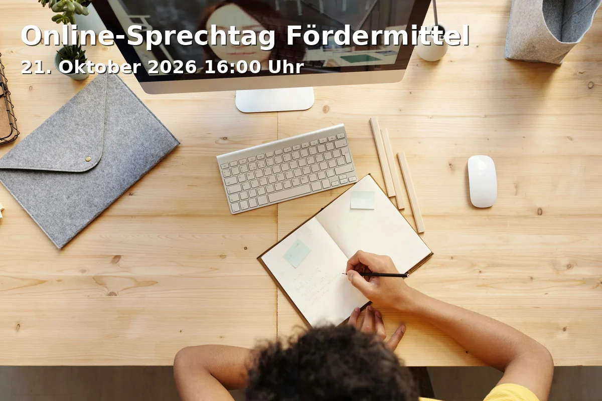 Event: Online-Sprechtag Fördermittel
