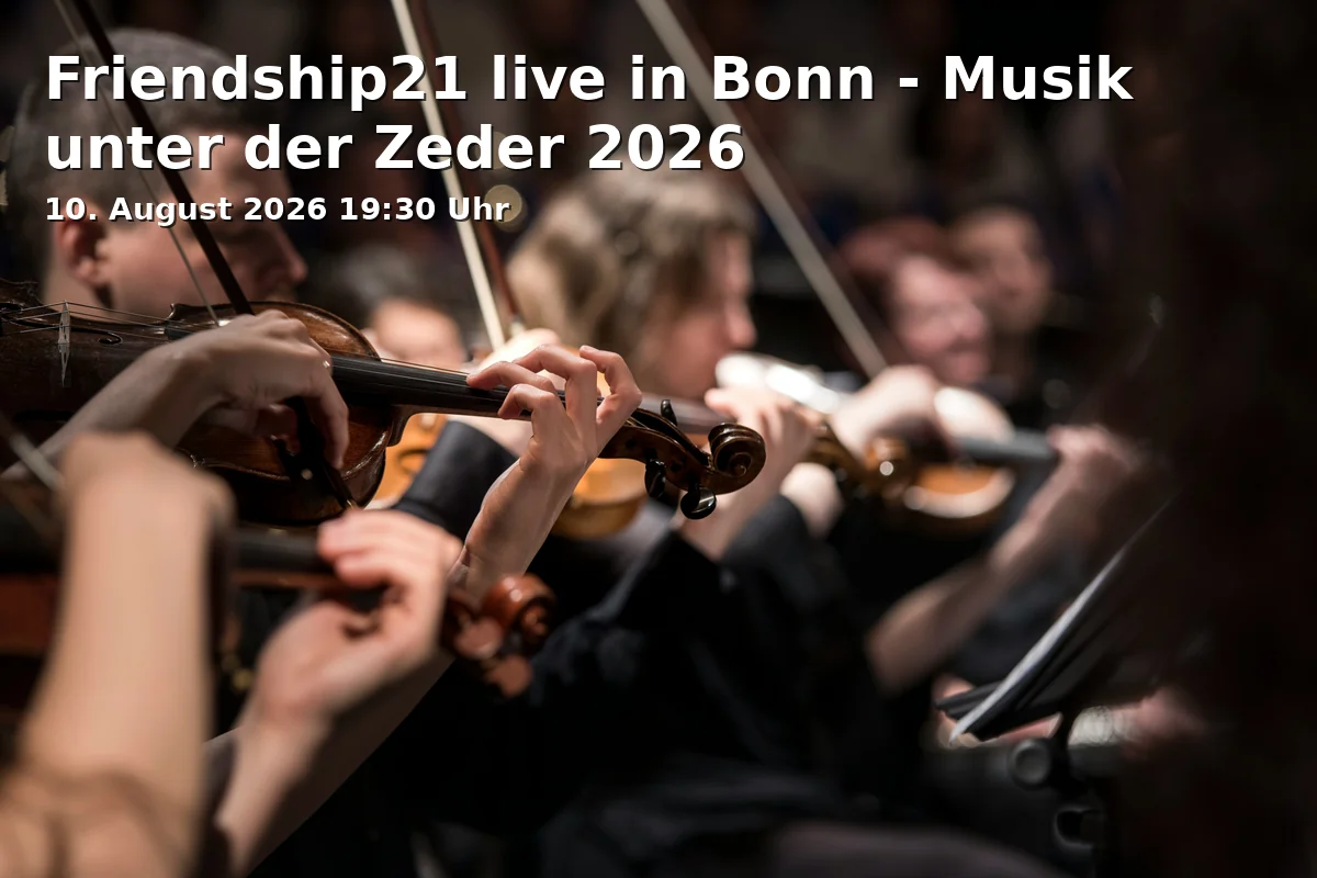 Event: Friendship21 live in Bonn - Music under the Cedar 2026
