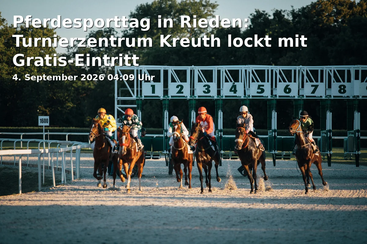 Event: Horse Sports Day in Rieden: Tournament Center Kreuth Offers Free Admission
