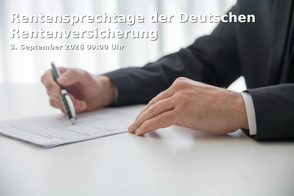 Event: Pension Consultation Days of the German Pension Insurance