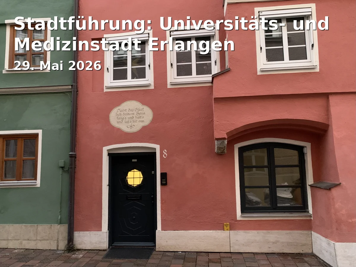 Event: City Tour: University and Medical City Erlangen