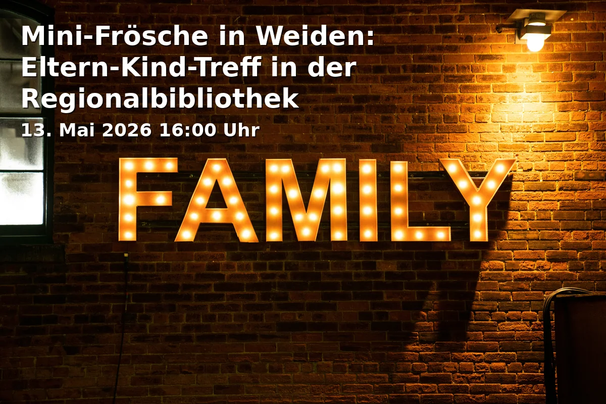 Event: Mini Frogs in Weiden: Parent-Child Meeting at the Regional Library in Regionalbibliothek Weiden, Scheibenstr. 7, 92637 Weiden i.d.OPf. on 13. May 2026