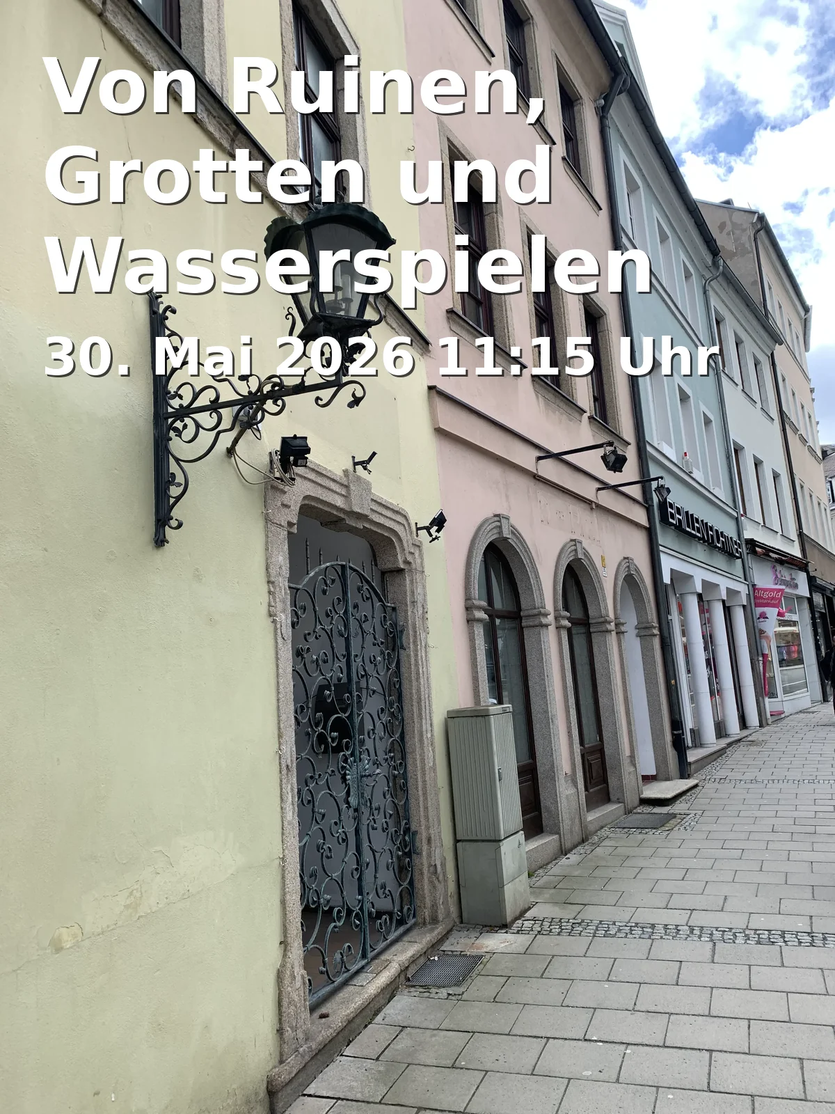 Event: Of Ruins, Grottos and Water Features