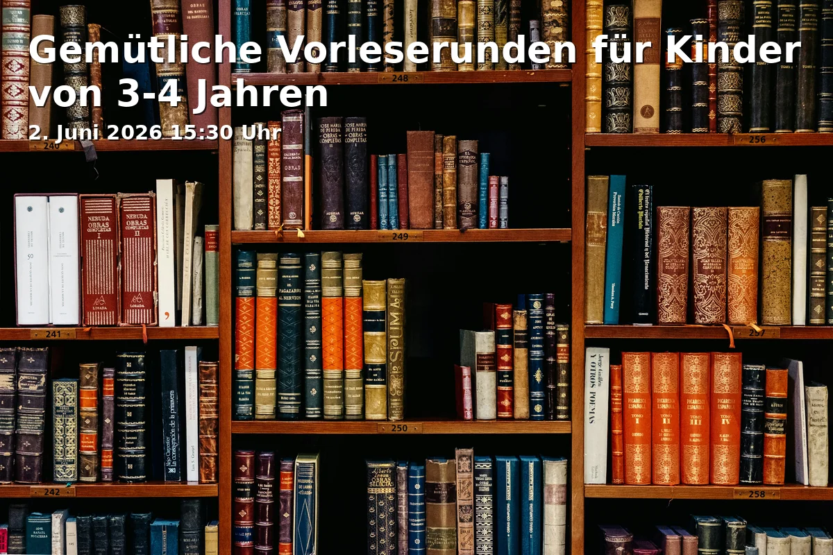 Event: Gemütliche Vorleserunden für Kinder von 3-4 Jahren