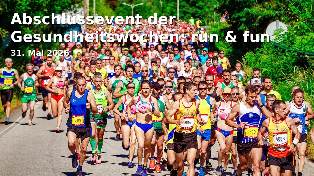 Event: Closing event of the health weeks: run & fun