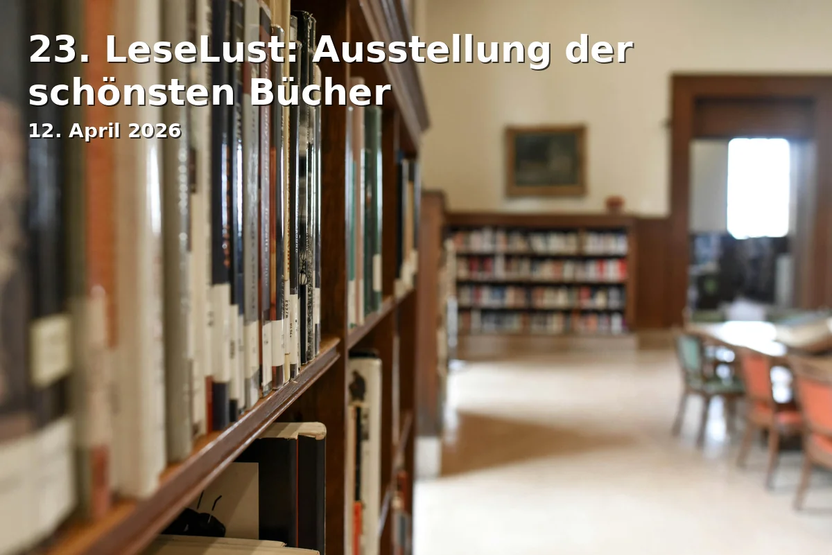 Event: 23. ReadingJoy: Exhibition of the Most Beautiful Books in Reitbahn 3, Ansbach on 12. April 2026