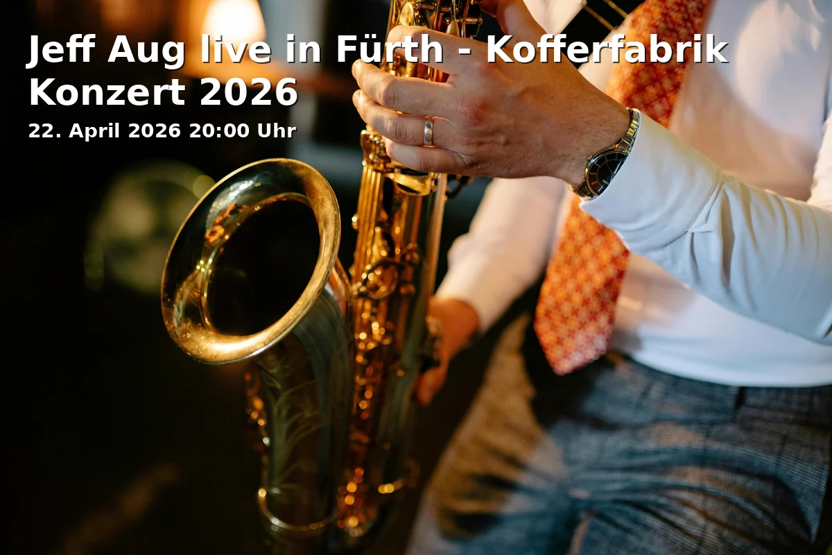 Jeff Aug live in Fürth - Kofferfabrik Concert 2026
