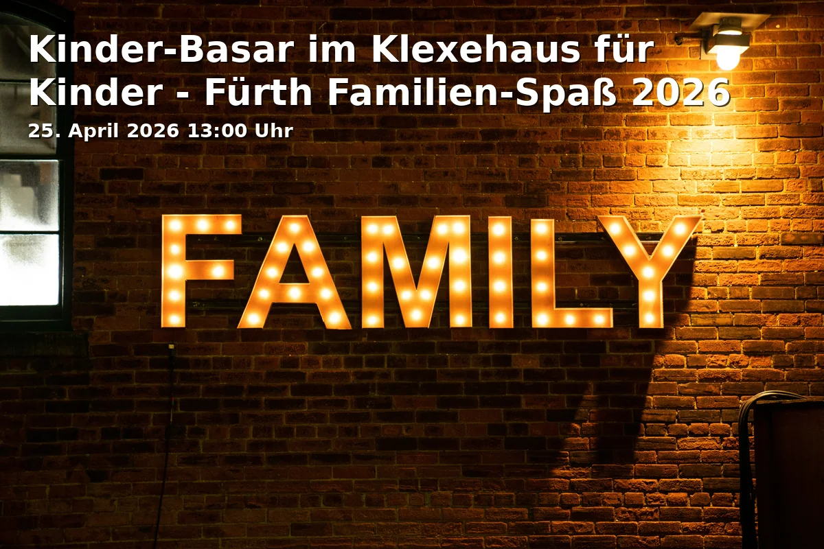Event: Children's Bazaar at Klexehaus for Kids - Fürth Family Fun 2026