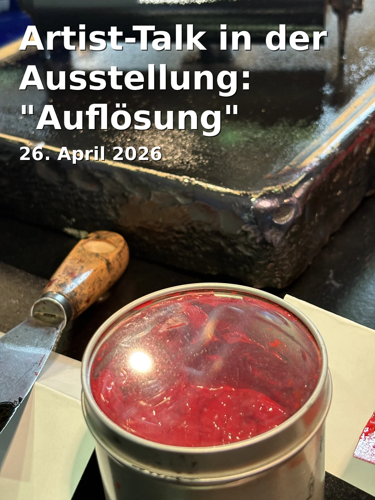 Event: Artist Talk in the Exhibition: "Dissolution" in kultur.lokal.fürthBahnhofplatz 290762 Fürth0911 / 974 1688kultur@fuerth.de on 26. April 2026