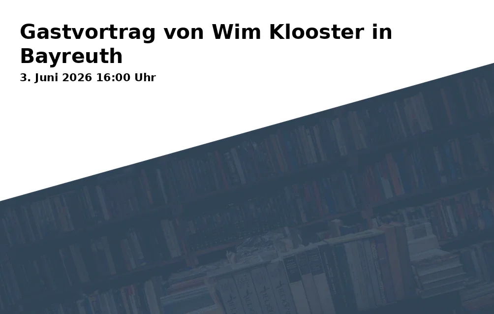 Event: Gastvortrag von Wim Klooster in Bayreuth