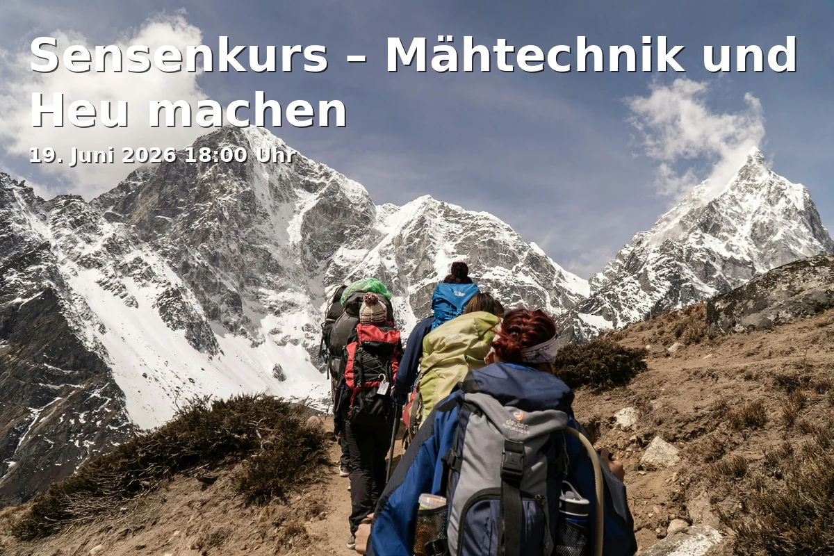 Event: Sickle Course – Mowing Technique and Hay Making in Umweltschutz- Informationszentrum Lindenhof, Karolinenreuther Straße 58, 95448 Bayreuth on 19. June 2026