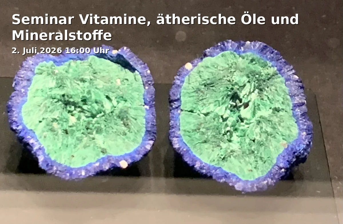 Event: Seminar Vitamins, Essential Oils and Minerals
