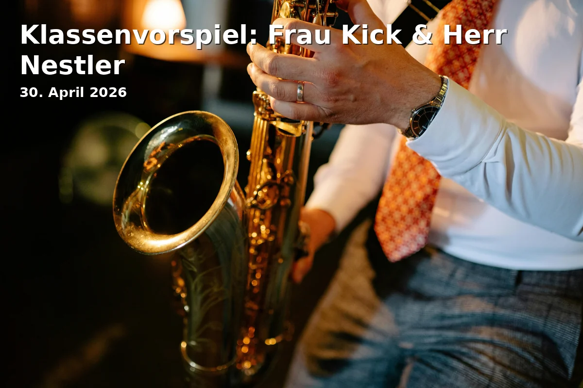 Event: Class Recital: Ms. Kick & Mr. Nestler in Franz-Grothe-Schule, Auditorium, Weiden on 30. April 2026