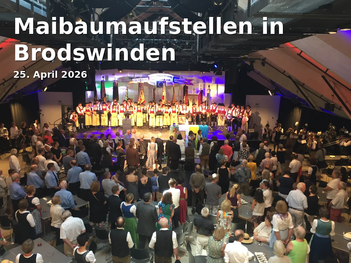 Maibaumaufstellen in Brodswinden