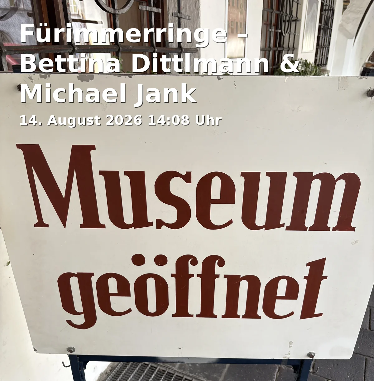 Event: Fürimmerringe – Bettina Dittlmann & Michael Jank
