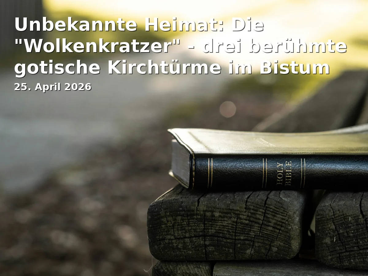 Event: Unknown Homeland: The "Skyscrapers" - three famous Gothic church towers in the Diocese of Passau