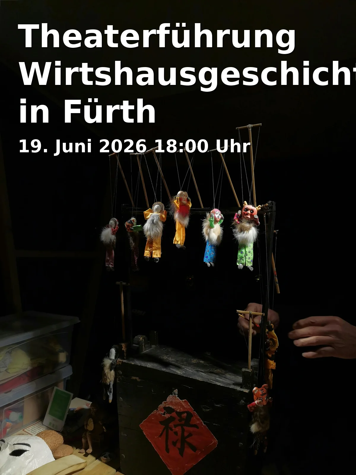 Event: Theater Tour Tavern Stories in Fürth in Marktplatz - Grüner Markt, vor dem Gauklerbrunnen, 90762 Fürth on 19. June 2026