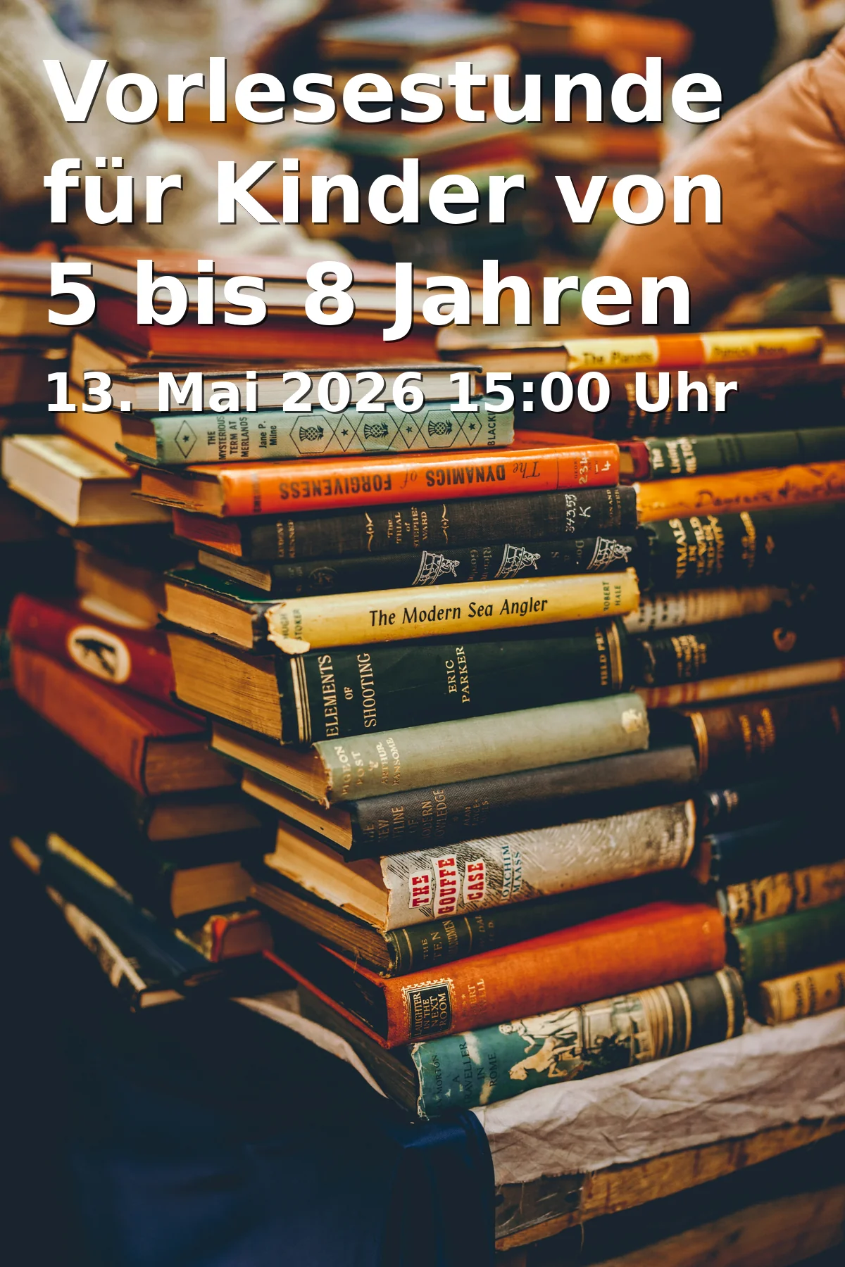 Event: Vorlesestunde für Kinder von 5 bis 8 Jahren