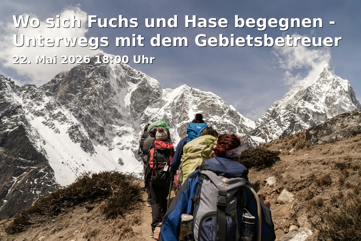 Event: Wo sich Fuchs und Hase begegnen - Unterwegs mit dem Gebietsbetreuer