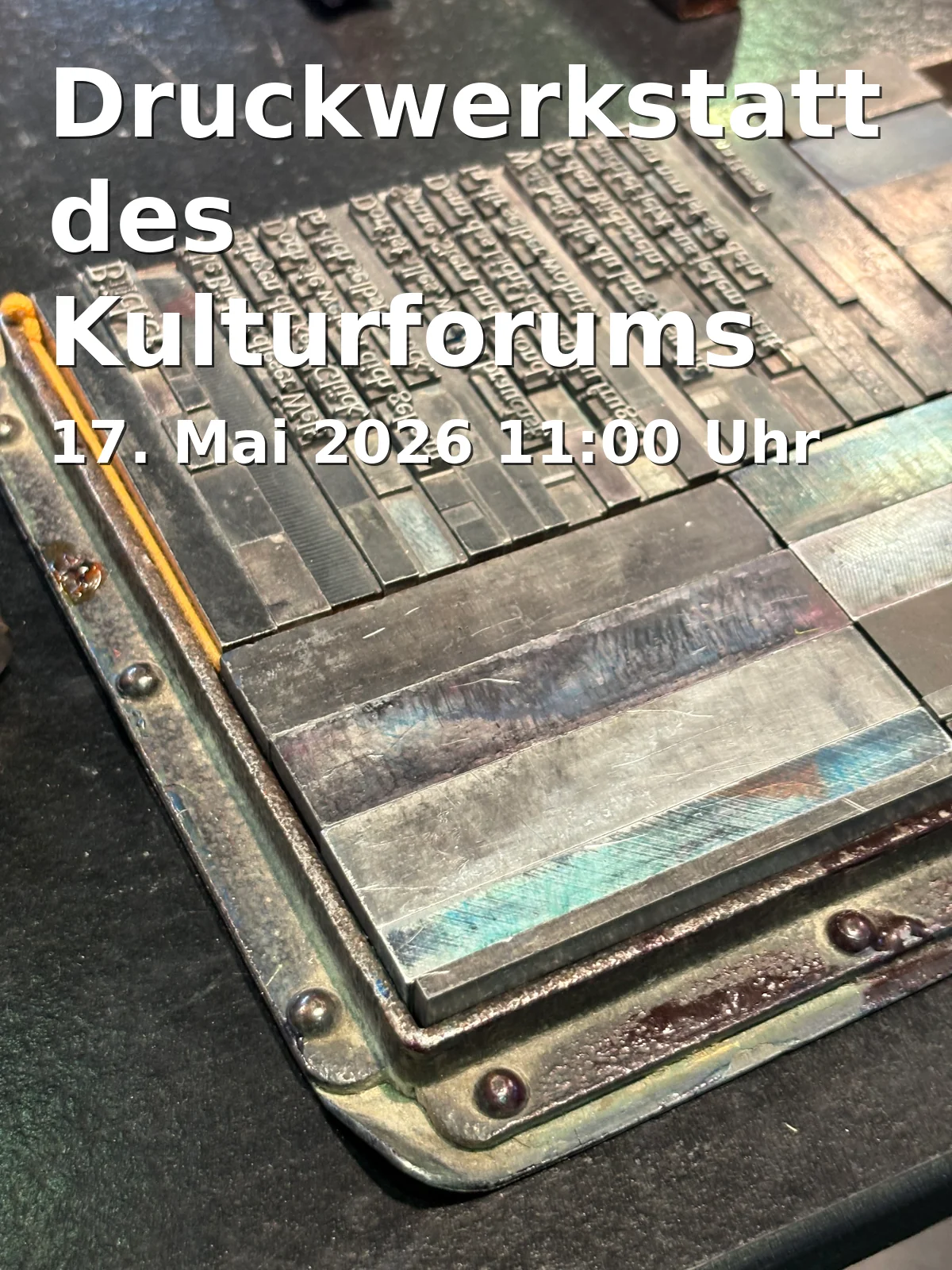 Event: Print Workshop of the Cultural Forum Invites You