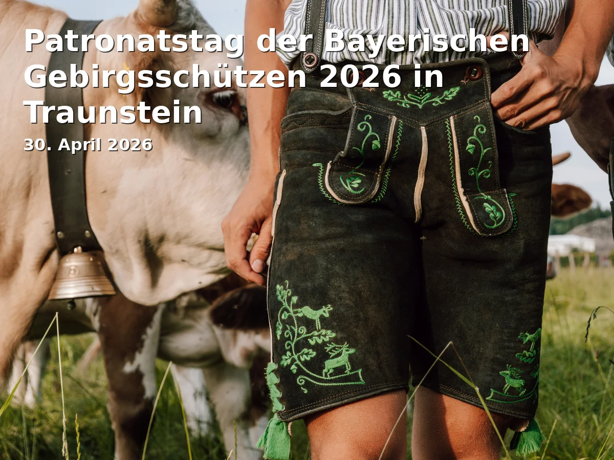 Event: Patronatstag der Bayerischen Gebirgsschützen 2026 in Traunstein