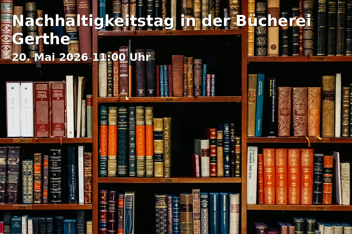 Event: Nachhaltigkeitstag in der Bücherei Gerthe
