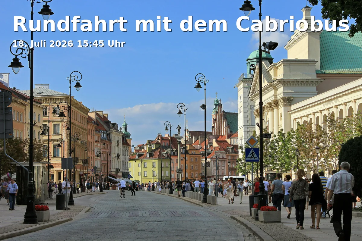 Event: Rundfahrt mit dem Cabriobus