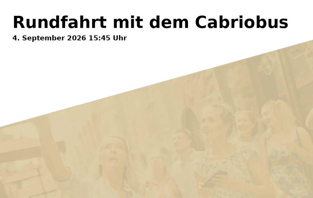 Event: Rundfahrt mit dem Cabriobus