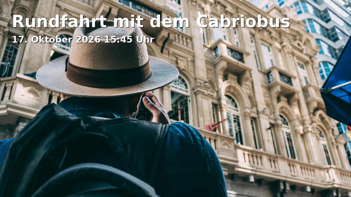 Event: Rundfahrt mit dem Cabriobus