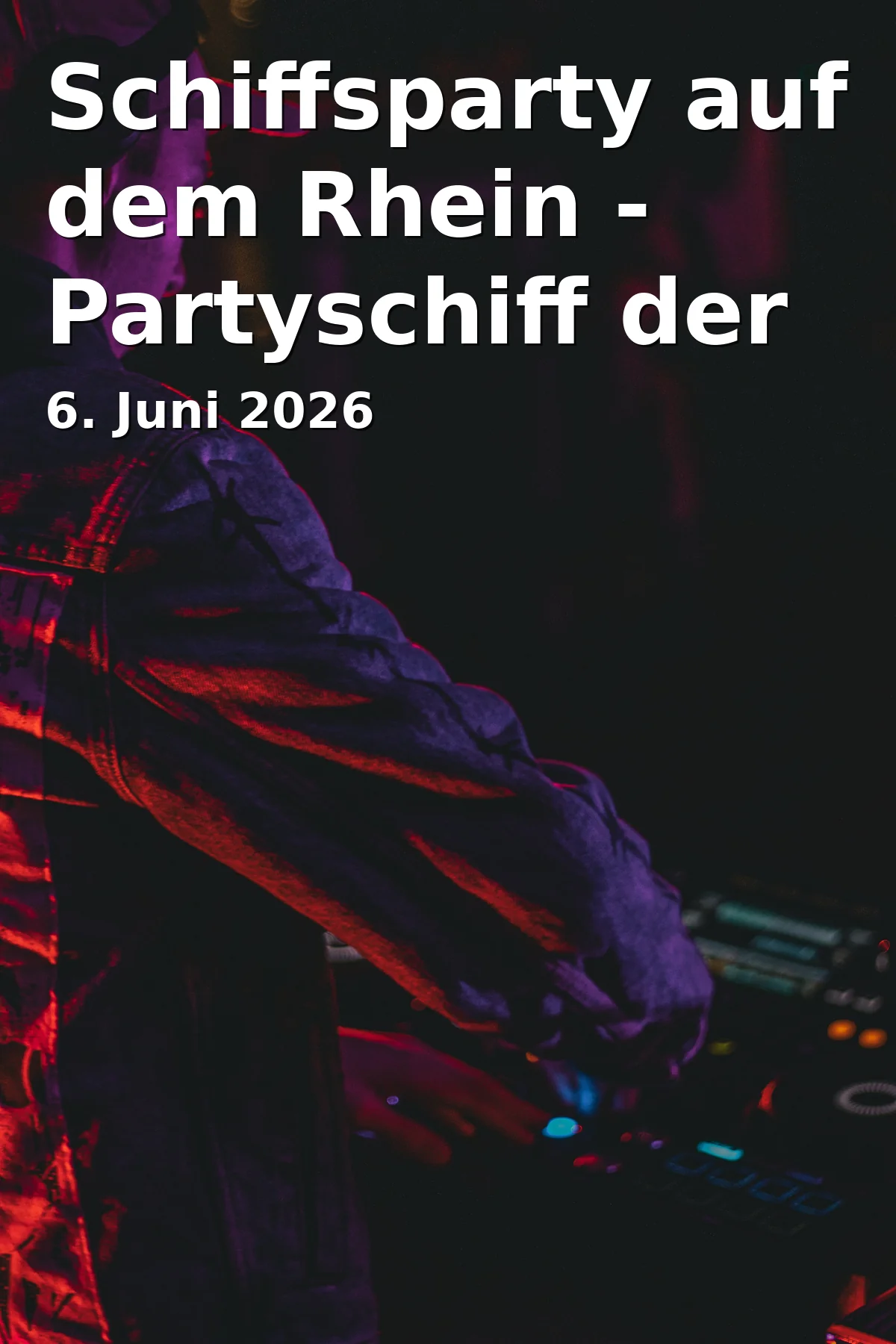 Event: Boat Party on the Rhine - Party Boat of the Rheinische Post