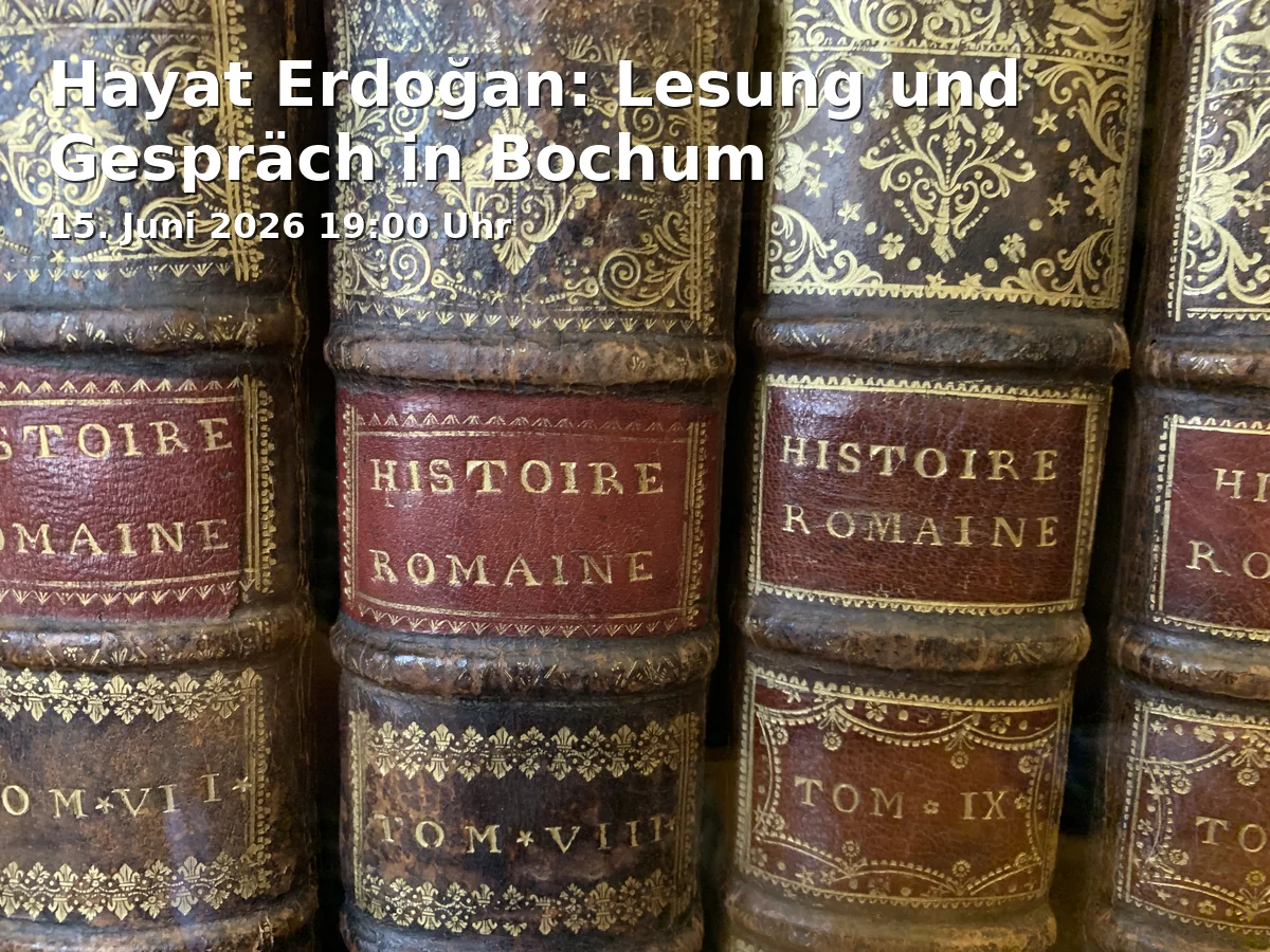Event: Hayat Erdoğan: Lesung und Gespräch in Bochum
