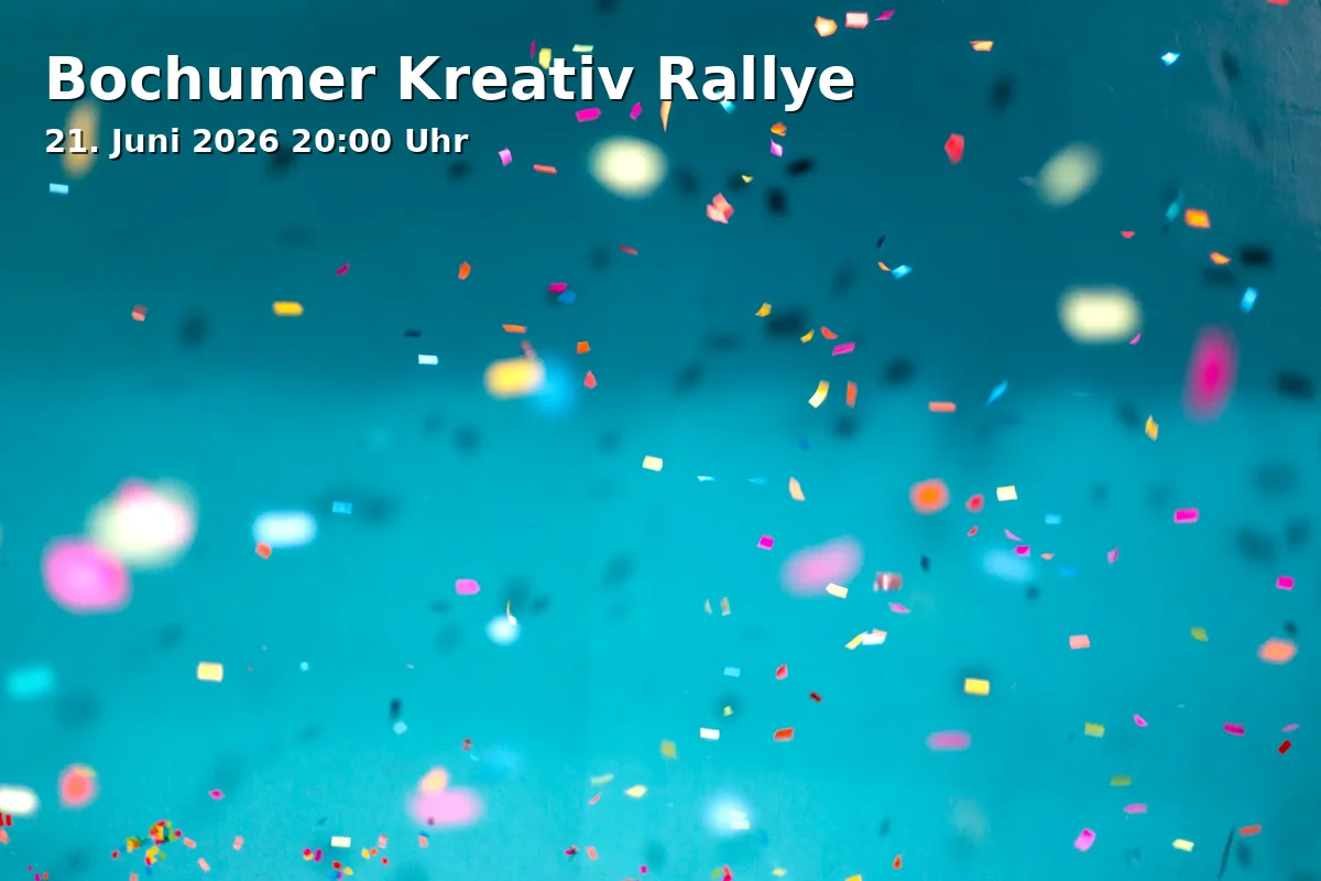 Event: Bochumer Kreativ Rallye in Oval Office, Königsallee 15, 44789 Bochum on 21. Juni 2026