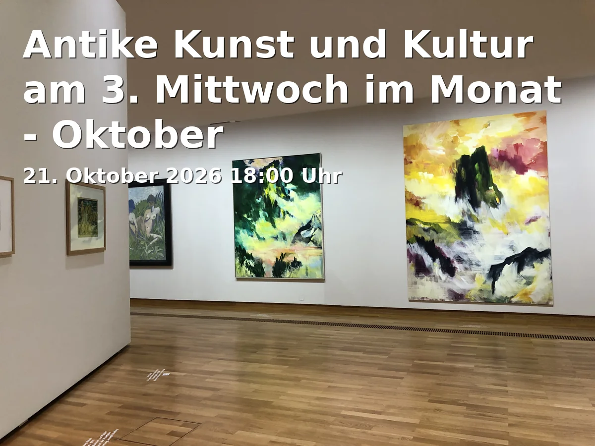 Event: Ancient Art and Culture on the 3rd Wednesday of the Month - October