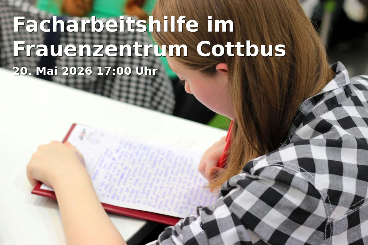 Event: Thesis Assistance at the Women's Center Cottbus