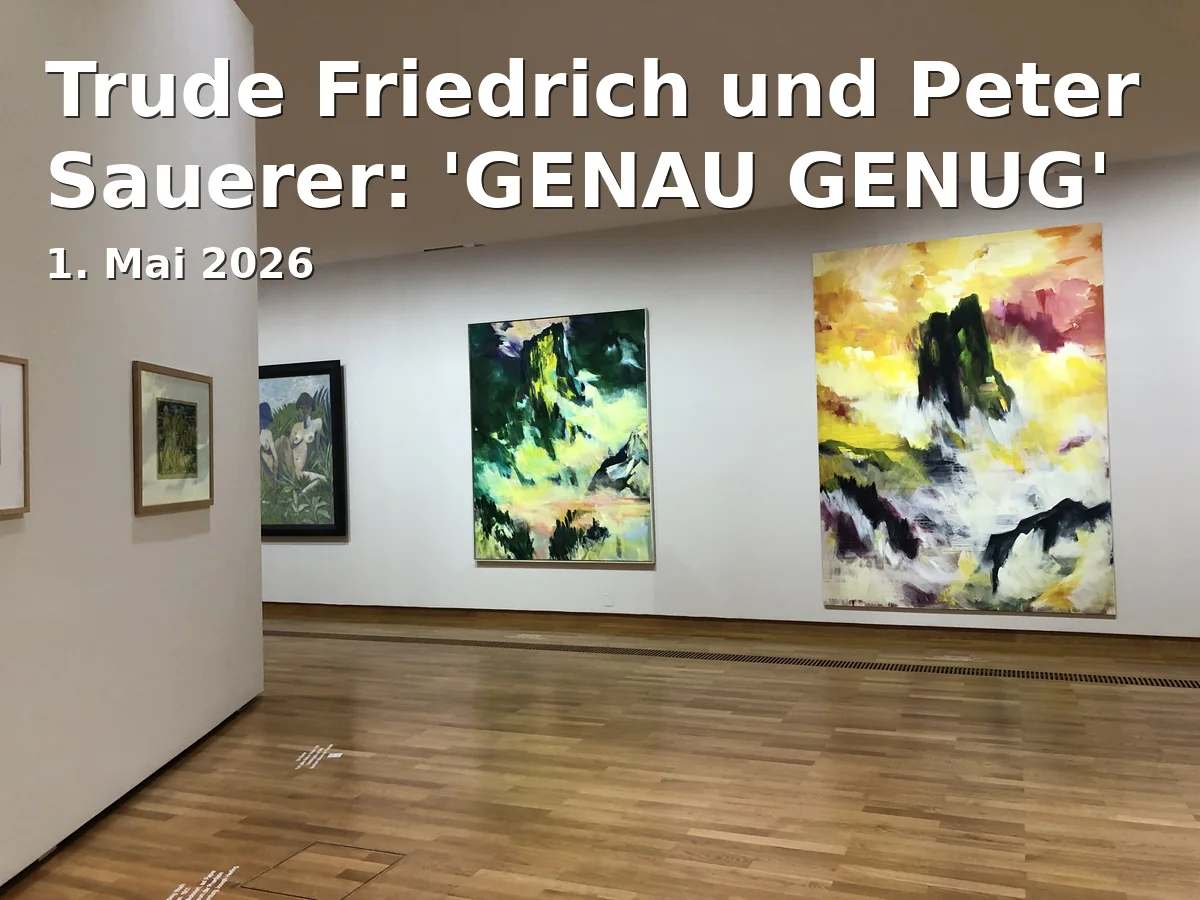 Trude Friedrich and Peter Sauerer: 'JUST ENOUGH'