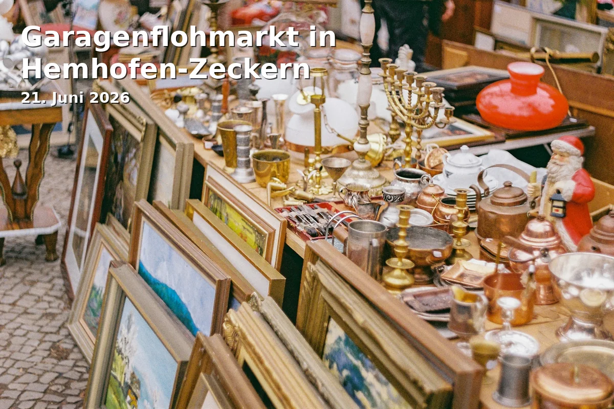 Event: Garage Sale in Hemhofen-Zeckern