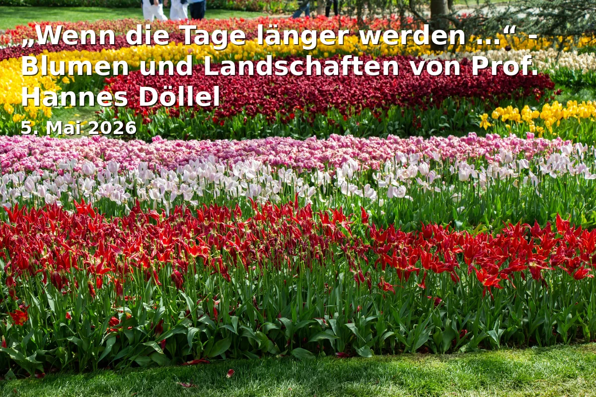 Event: „Wenn die Tage länger werden …“ - Blumen und Landschaften von Prof. Hannes Döllel