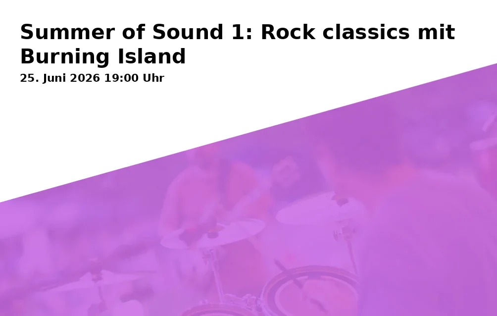 Event: Summer of Sound 1: Rock classics with Burning Island