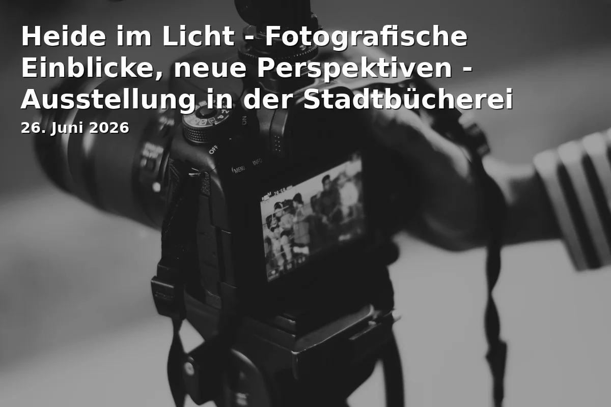 Event: Heide im Licht - Fotografische Einblicke, neue Perspektiven - Ausstellung in der Stadtbücherei Garching