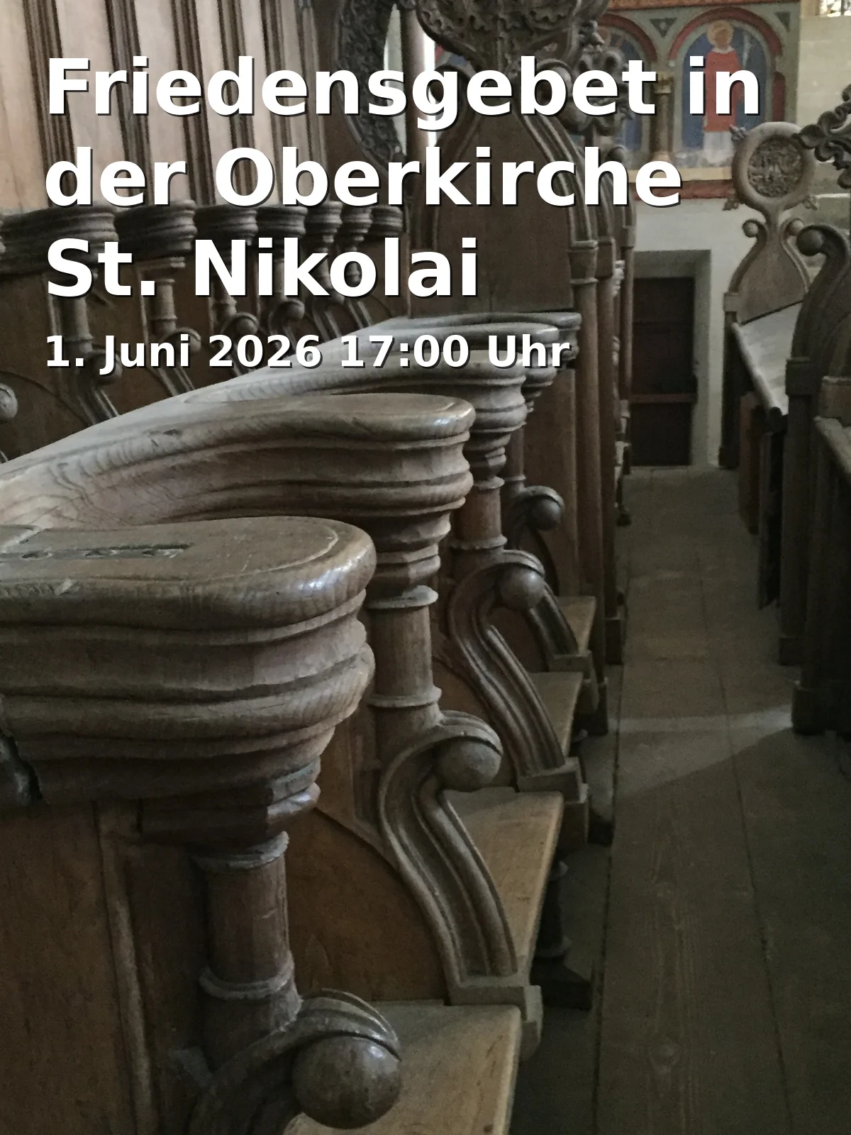 Event: Peace Prayer in St. Nikolai Upper Church