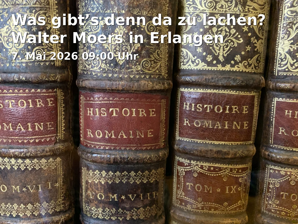 Event: What’s so funny about that? Walter Moers in Erlangen
