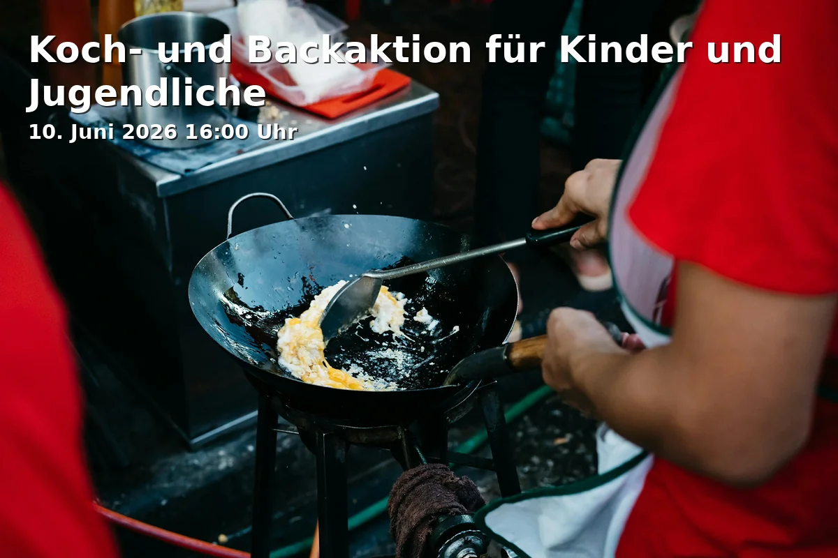 Event: Koch- und Backaktion für Kinder und Jugendliche