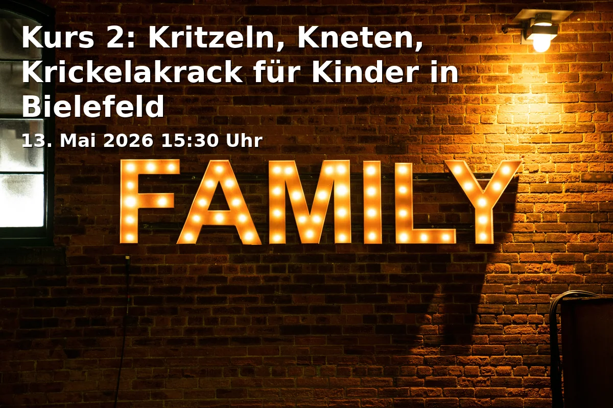 Event: Course 2: Doodling, Molding, Scribbling Fun for Kids in Bielefeld