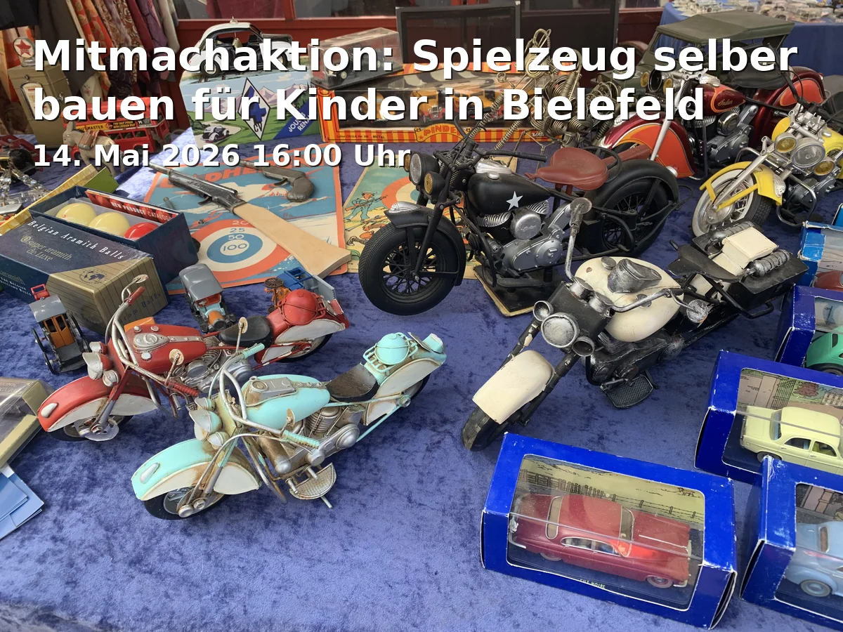 Event: Hands-on Activity: Building Toys for Children in Bielefeld