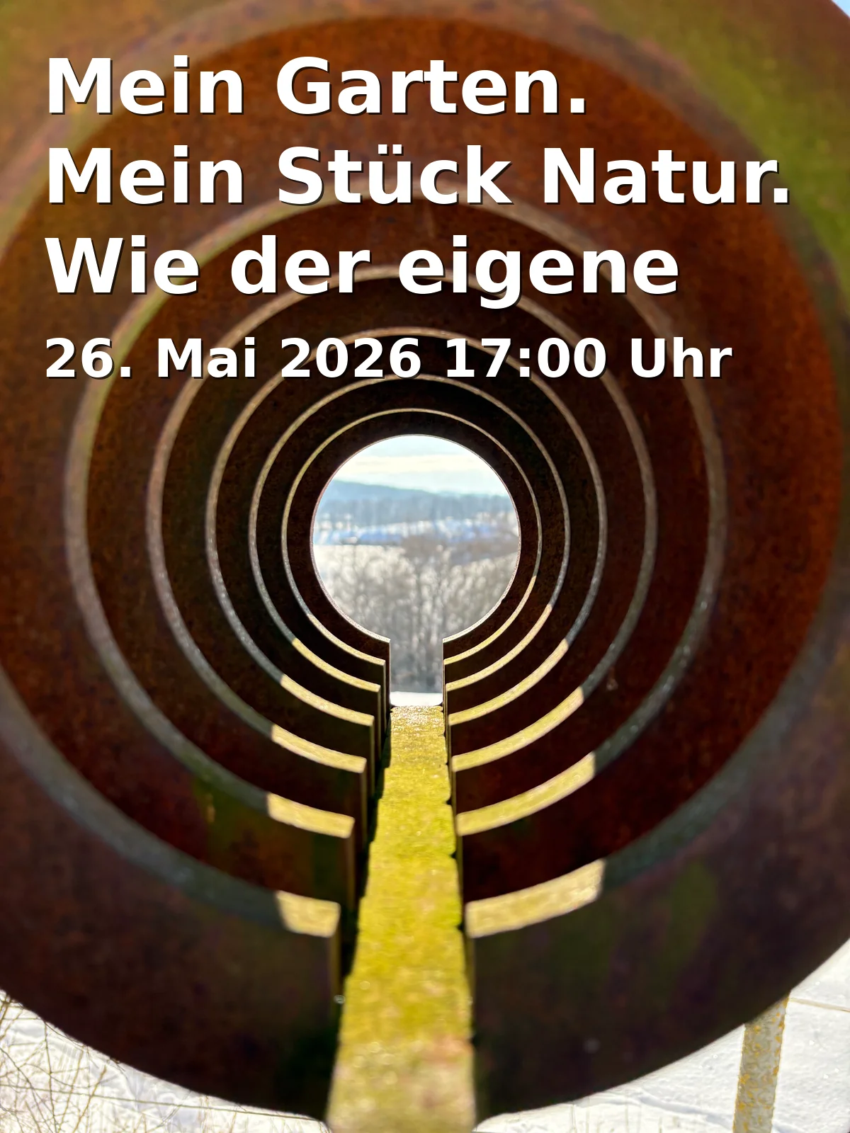 Event: My Garden. My Piece of Nature. How Your Own Garden Becomes a Natural Oasis.