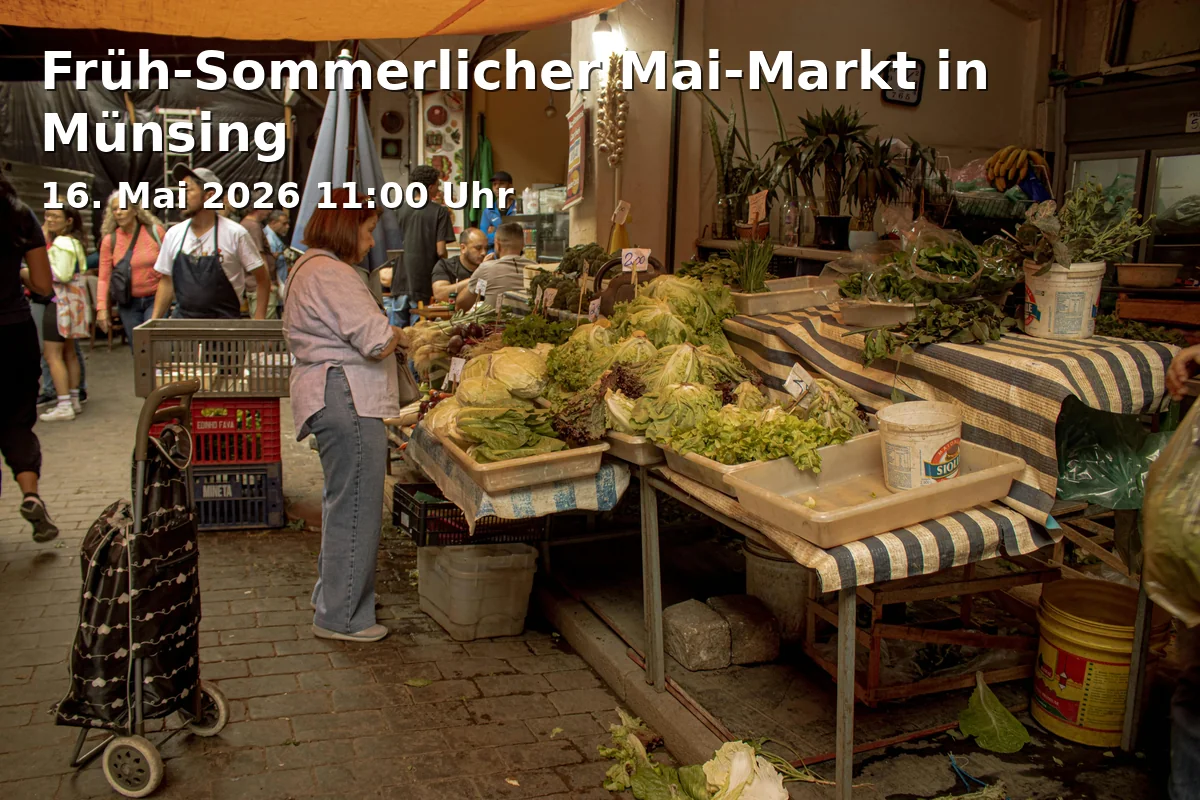 Early Summer May Market in Münsing