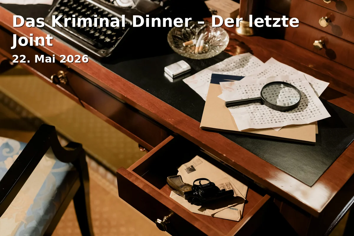 Event: Das Kriminal Dinner – Der letzte Joint in St. Raphael im Allgäu, Kempten on 22. Mai 2026