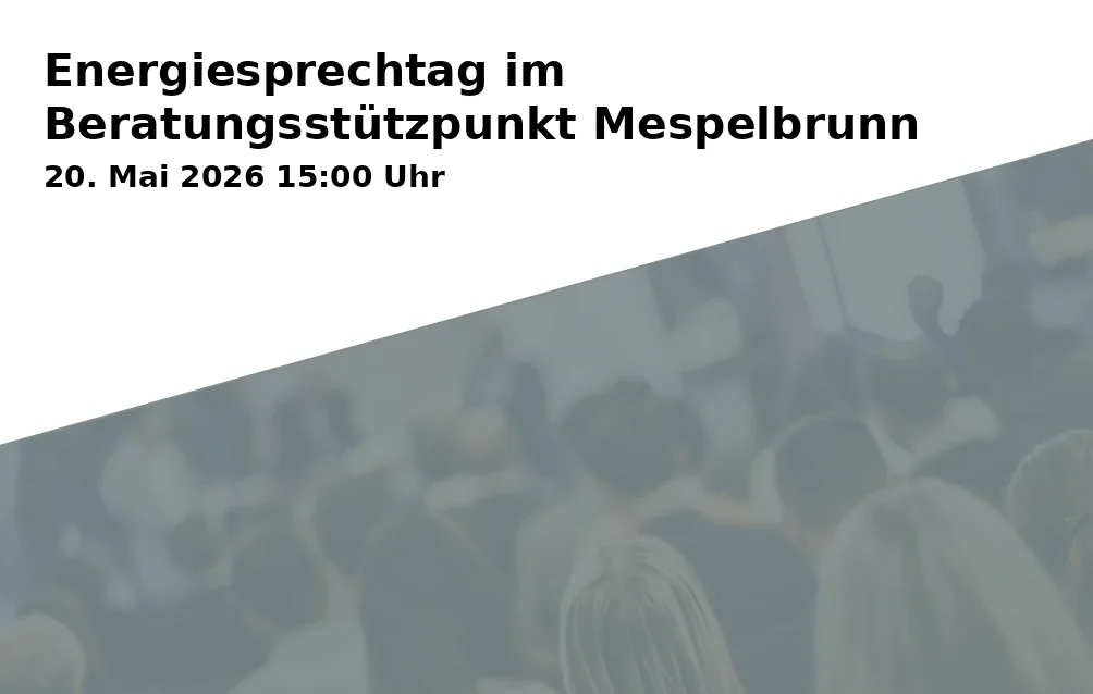 Event: Energiesprechtag im Beratungsstützpunkt Mespelbrunn